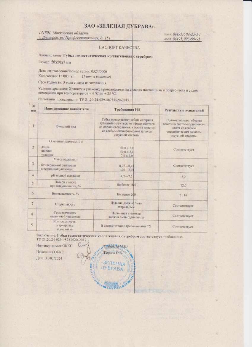 Паспорт №032024